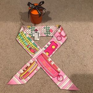 Authentic HERMES Twilly Scarf  Colliers De Chines
